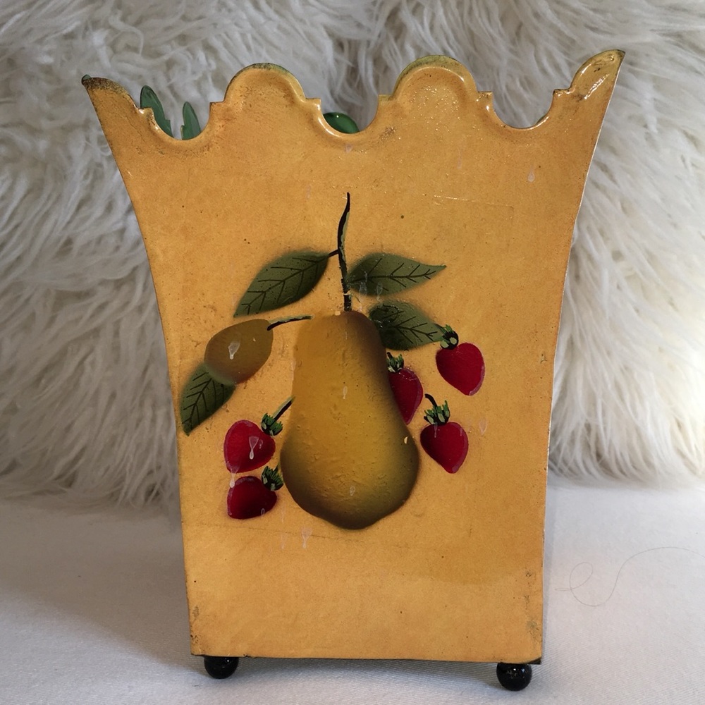 Golden Yellow Vintage Cachepot
